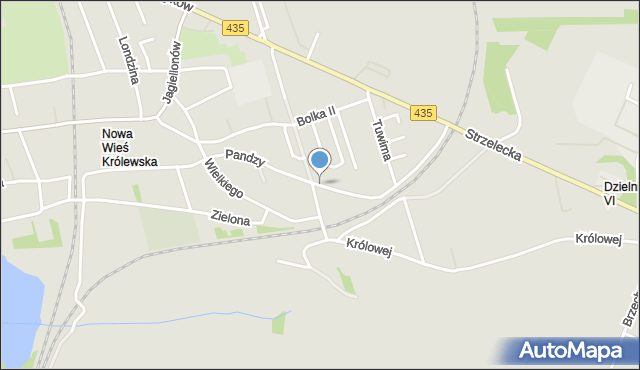 Opole, Pandzy Piotra, mapa Opola