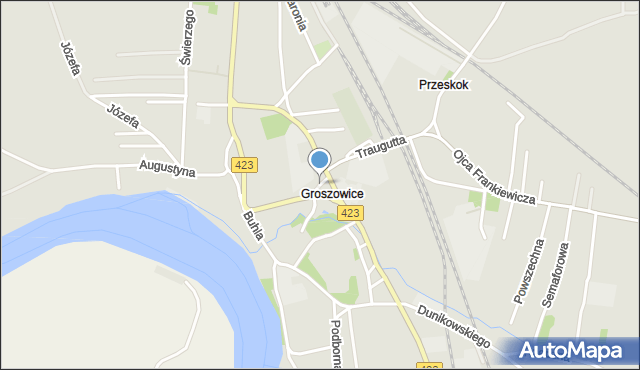 Opole, Pampucha Piotra, mapa Opola