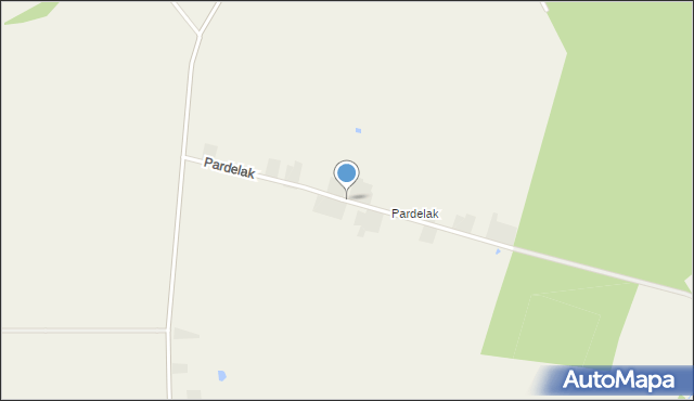 Pacanowice, Pardelak, mapa Pacanowice