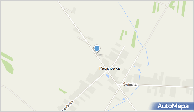 Pacanówka, Pacanówka, mapa Pacanówka