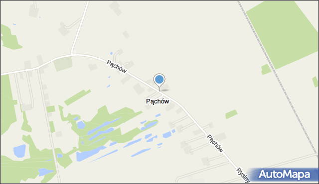 Pąchów, Pąchów, mapa Pąchów