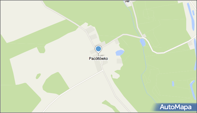 Pacółtówko, Pacółtówko, mapa Pacółtówko