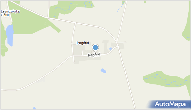 Pagórki gmina Tolkmicko, Pagórki, mapa Pagórki gmina Tolkmicko