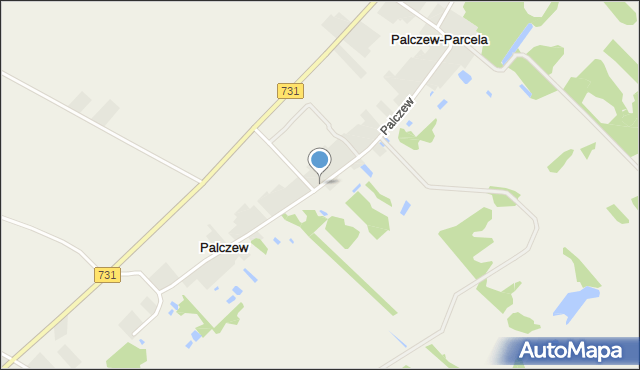 Palczew, Palczew, mapa Palczew