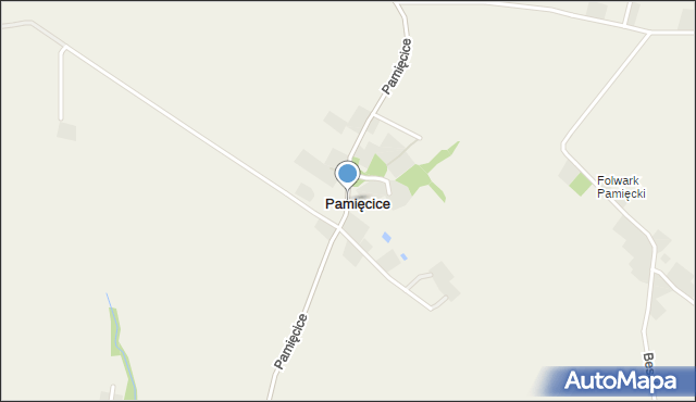 Pamięcice, Pamięcice, mapa Pamięcice