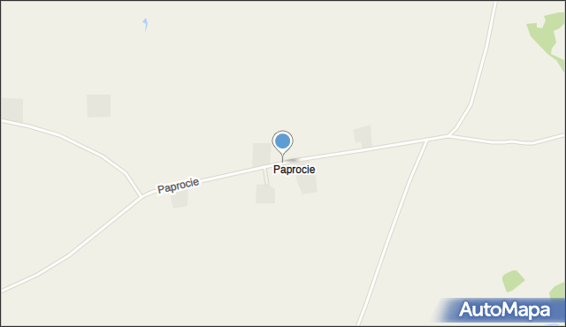 Paprocie, Paprocie, mapa Paprocie