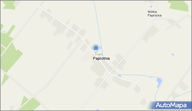 Paprotnia gmina Stężyca, Paprotnia, mapa Paprotnia gmina Stężyca