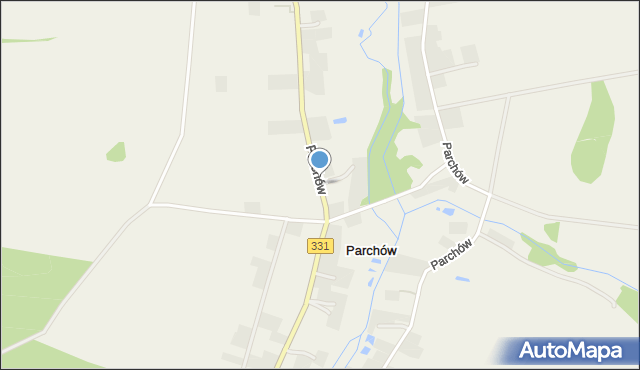 Parchów, Parchów, mapa Parchów