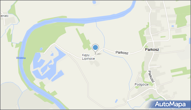 Parkosz, Parkosz, mapa Parkosz