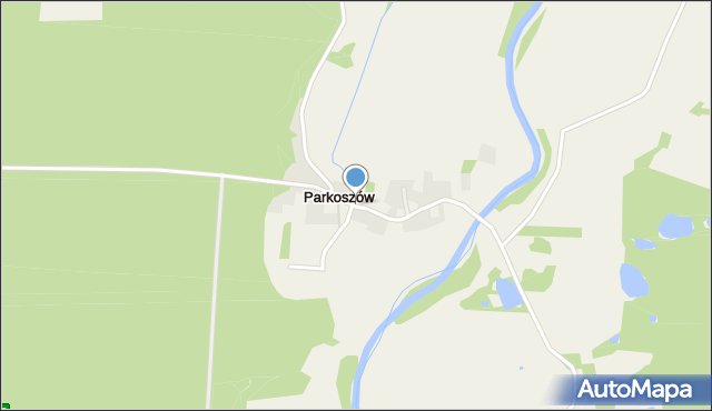 Parkoszów, Parkoszów, mapa Parkoszów