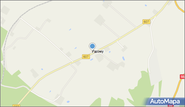 Parowy, Parowy, mapa Parowy