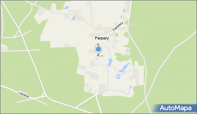Parpary, Parpary, mapa Parpary