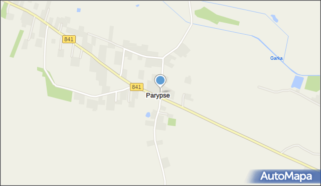 Parypse, Parypse, mapa Parypse