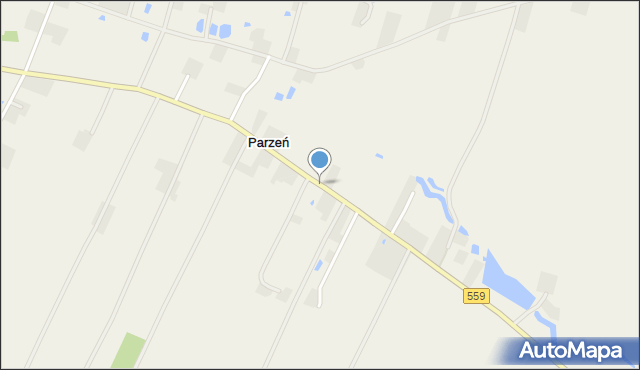 Parzeń, Parzeń, mapa Parzeń