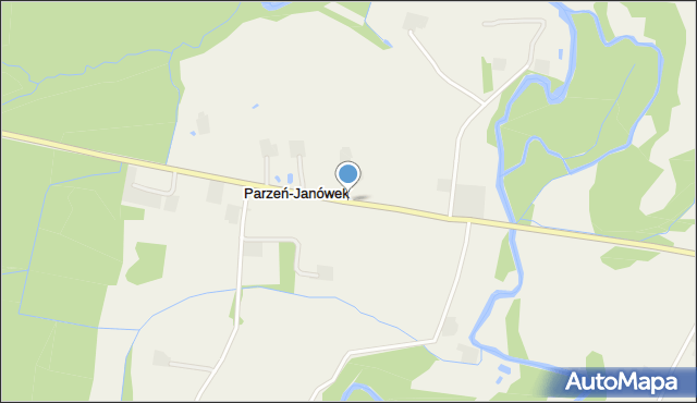 Parzeń-Janówek, Parzeń-Janówek, mapa Parzeń-Janówek