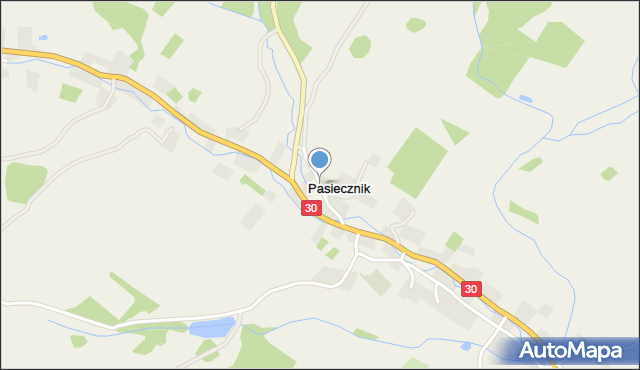 Pasiecznik, Pasiecznik, mapa Pasiecznik