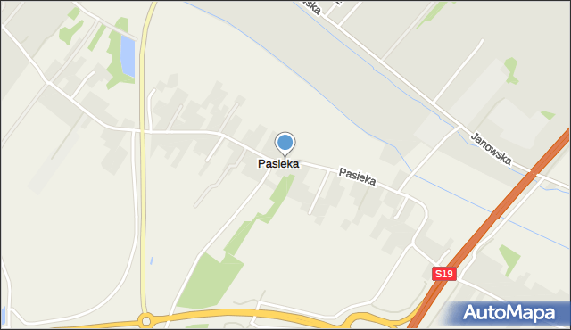 Pasieka gmina Kraśnik, Pasieka, mapa Pasieka gmina Kraśnik