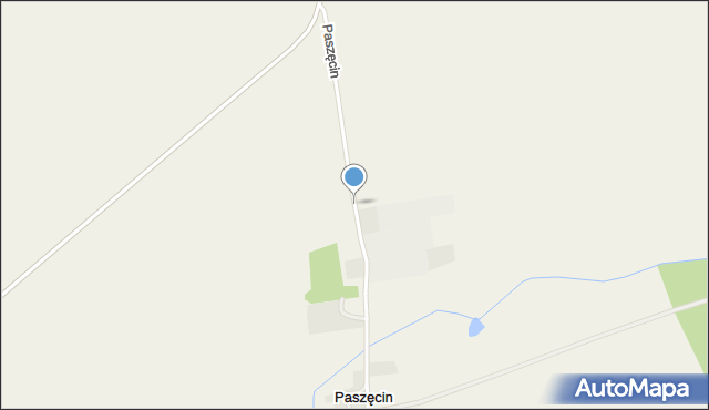 Paszęcin, Paszęcin, mapa Paszęcin