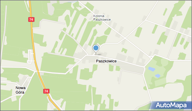 Paszkowice, Paszkowice, mapa Paszkowice