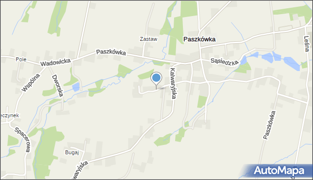Paszkówka gmina Brzeźnica, Pagorek, mapa Paszkówka gmina Brzeźnica