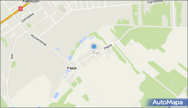 Patok gmina Kałuszyn, Patok, mapa Patok gmina Kałuszyn