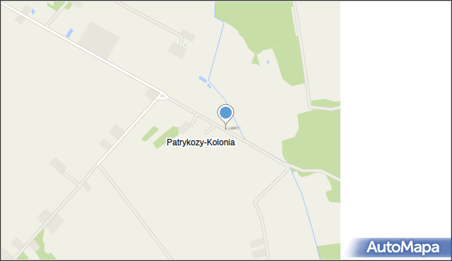 Patrykozy-Kolonia, Patrykozy-Kolonia, mapa Patrykozy-Kolonia
