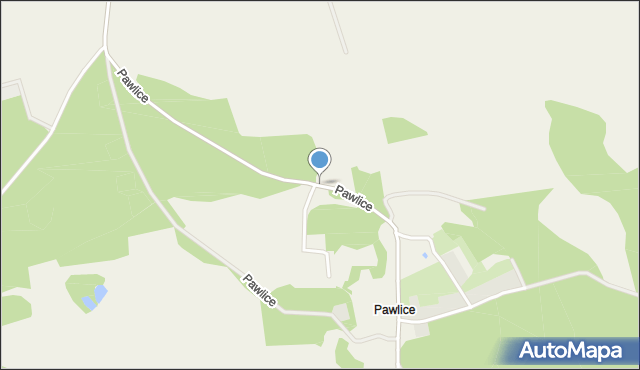 Pawlice, Pawlice, mapa Pawlice
