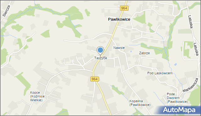 Pawlikowice gmina Wieliczka, Pawlikowice, mapa Pawlikowice gmina Wieliczka