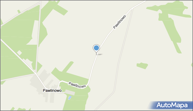 Pawlinowo, Pawlinowo, mapa Pawlinowo