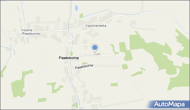 Pawłokoma, Pawłokoma, mapa Pawłokoma