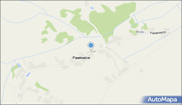 Pawłowice gmina Gorzów Śląski, Pawłowice, mapa Pawłowice gmina Gorzów Śląski