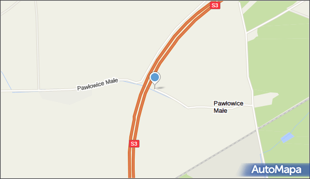 Pawłowice Małe gmina Krotoszyce, Pawłowice Małe, mapa Pawłowice Małe gmina Krotoszyce