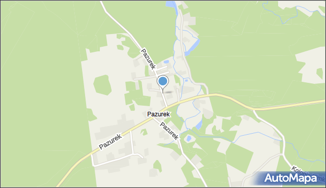 Pazurek, Pazurek, mapa Pazurek