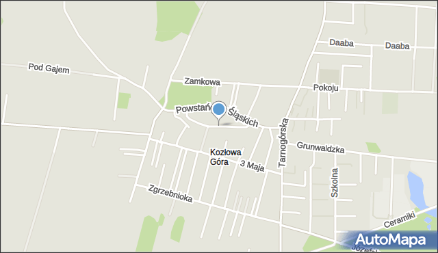 Piekary Śląskie, Paderewskiego Ignacego Jana, mapa Piekary Śląskie