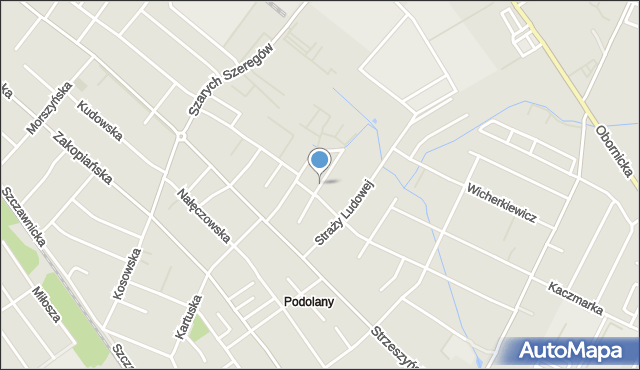 Poznań, Pajzderskiego Nikodema, mapa Poznania