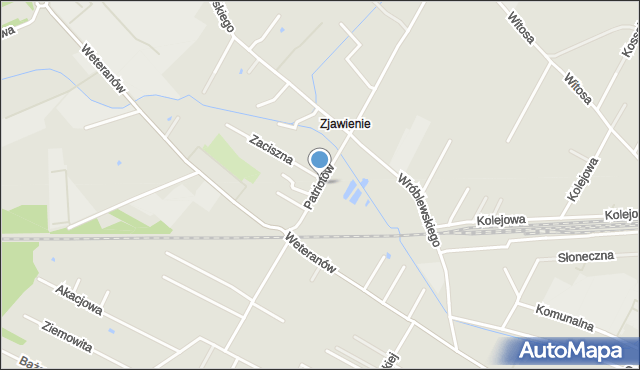 Radzymin powiat wołomiński, Patriotów, mapa Radzymin powiat wołomiński