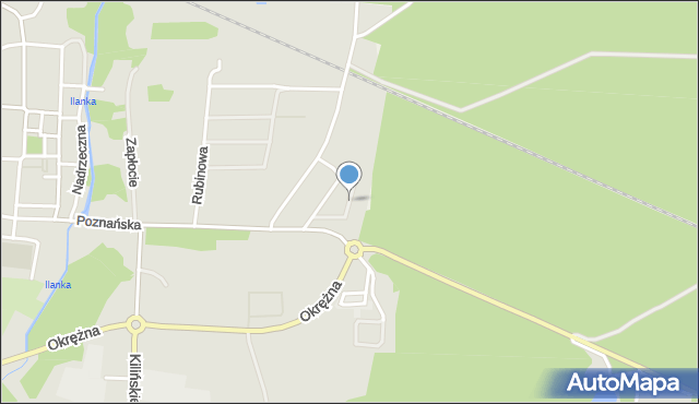 Rzepin, Paderewskiego Ignacego Jana, mapa Rzepin