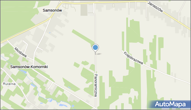 Samsonów, Panoramiczna, mapa Samsonów