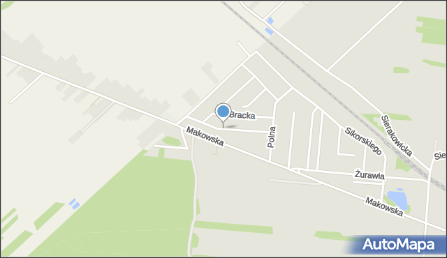 Skierniewice, Paczkowskiego Józefa, mapa Skierniewic