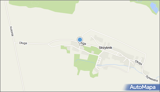 Strzybnik, Parkowa, mapa Strzybnik