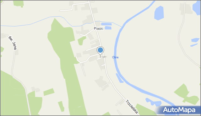 Strzyżewo gmina Zbąszyń, Parkowa, mapa Strzyżewo gmina Zbąszyń