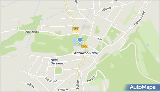 Szczawno-Zdrój, Park Szwedzki, mapa Szczawno-Zdrój