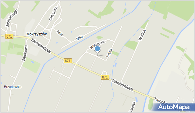 Tarnobrzeg, Pazia Michała, mapa Tarnobrzegu