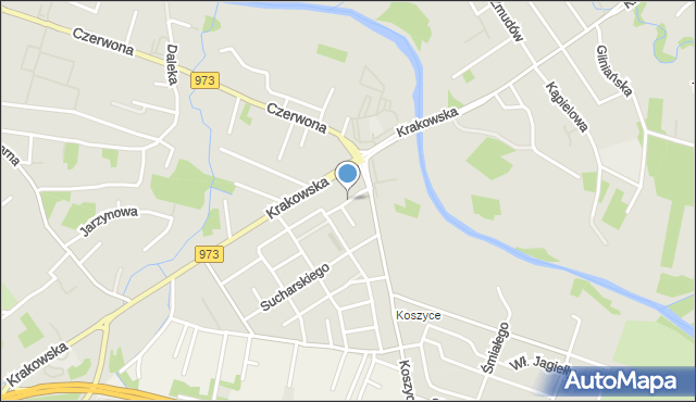 Tarnów, Pawłowskiego Józefa, mapa Tarnów