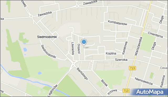 Tomaszów Mazowiecki, Paszkowskiego Rocha, mapa Tomaszów Mazowiecki