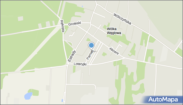 Warszawa, Parnas, mapa Warszawy