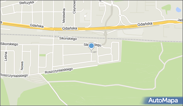 Wejherowo, Paderewskiego Ignacego Jana, mapa Wejherowo