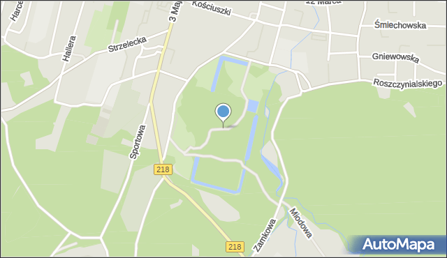 Wejherowo, Park Majkowskiego Aleksandra, dr., mapa Wejherowo