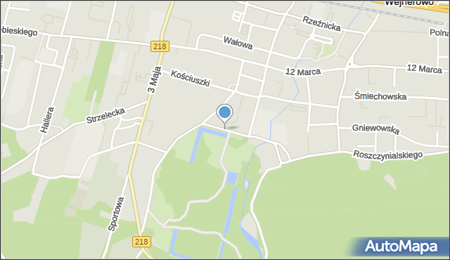 Wejherowo, Parkowa, mapa Wejherowo