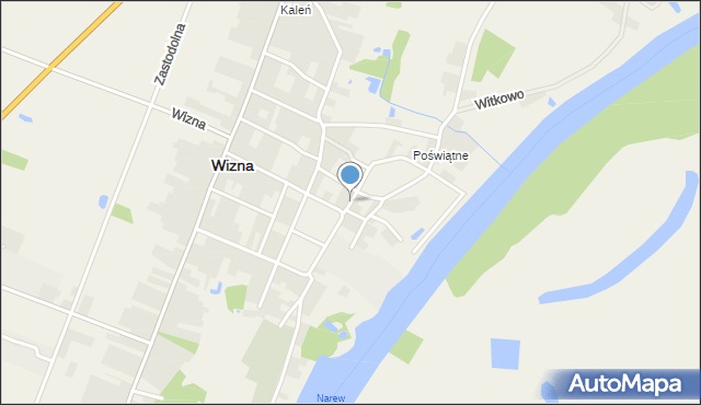 Wizna, Pawła z Wizny, mapa Wizna